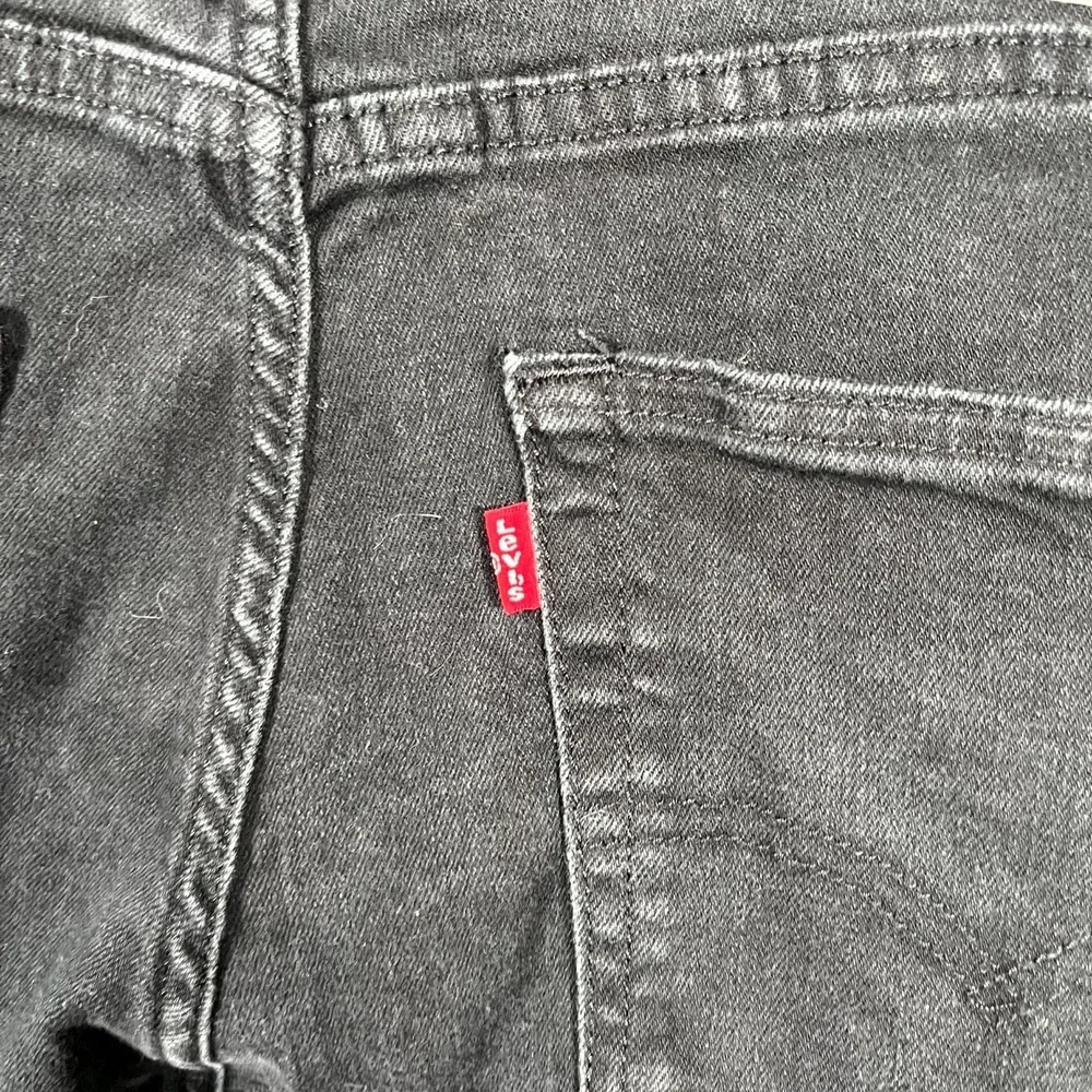 Levi's 511 Slim Fit Jeans Mens 36x32‎ Black Denim Dark Wash Straight Leg Casual